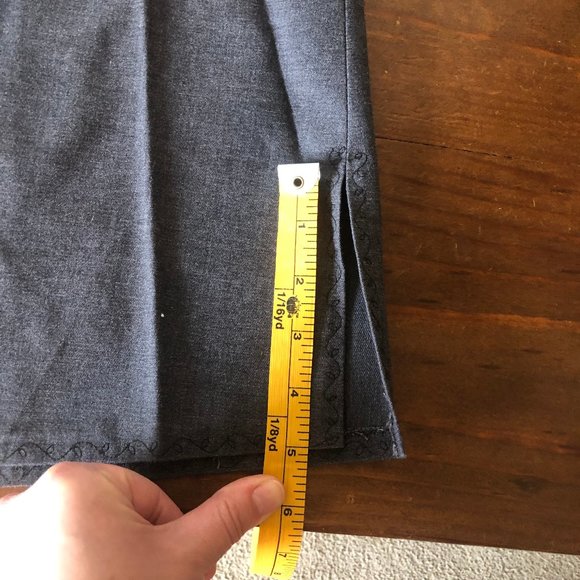 Handmade Embellished Charcoal Maternity Skirt - Picture 6 of 6